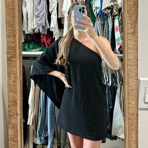 Black One-Shoulder Dress